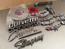 Original 1980 Corvette Rear Nose Flag Emblem Other Emblems Parts