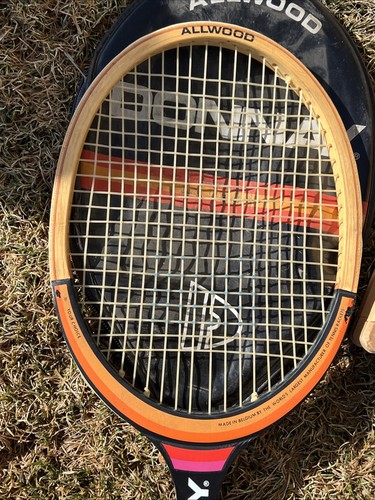 VTG DONNAY ALLWOOD Tennis Racquet Allwood Pro Cover & Press - Picture 7 of 12
