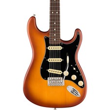 Fender American Performer Timber Stratocaster Spruce Electric Guitar Honey Burst