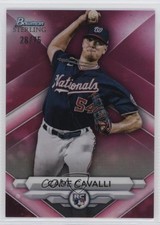 2023 Bowman Sterling Rookies Magenta Refractor 28/75 Cade Cavalli #BSR-49 0w3