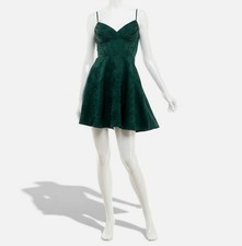 City Studio Women.s Green Sweetheart-Neck Fit & Flare Dress Juniors Size 3/4