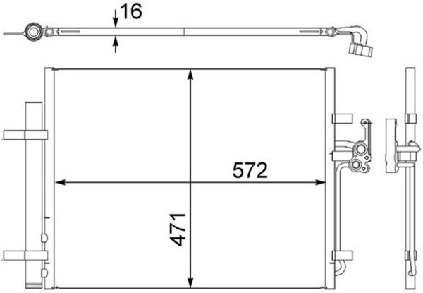 Kondensator Klimaanlage Mahle AC 441 000S FüR Volvo Ford BA7 Rover Mondeo WA6 4-image