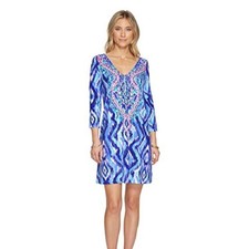 NWT Lilly Pulitzer Ophelia Swing Dress Blue Swish Women's XXS