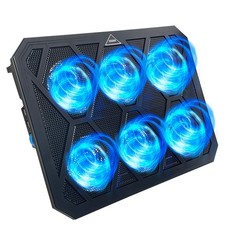 Laptop Cooling Pad with 6 Fans, Ergonomic USB Powered Cooling Pad for Laptop ...
