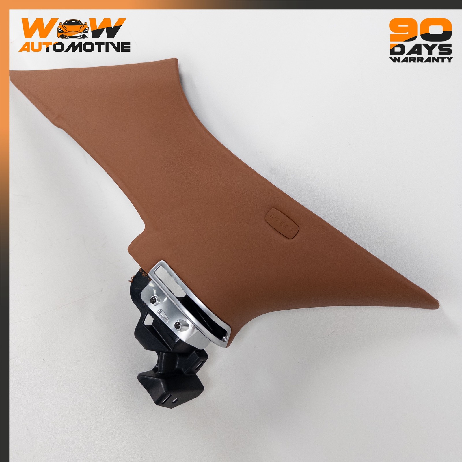 14-19 BENTLEY FLYING SPUR REAR LEFT DRIVER SIDE D PILLAR TRIM COVER BROWN OEM