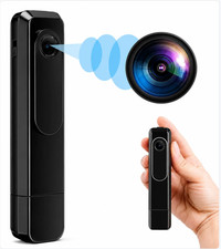 Mini Body Camera 1080P Portable Pocket Video Recorder No WiFi USB Black