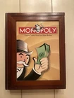 Vintage Monopoly Game Collection Wooden Box  Bookshelf Parker Bros