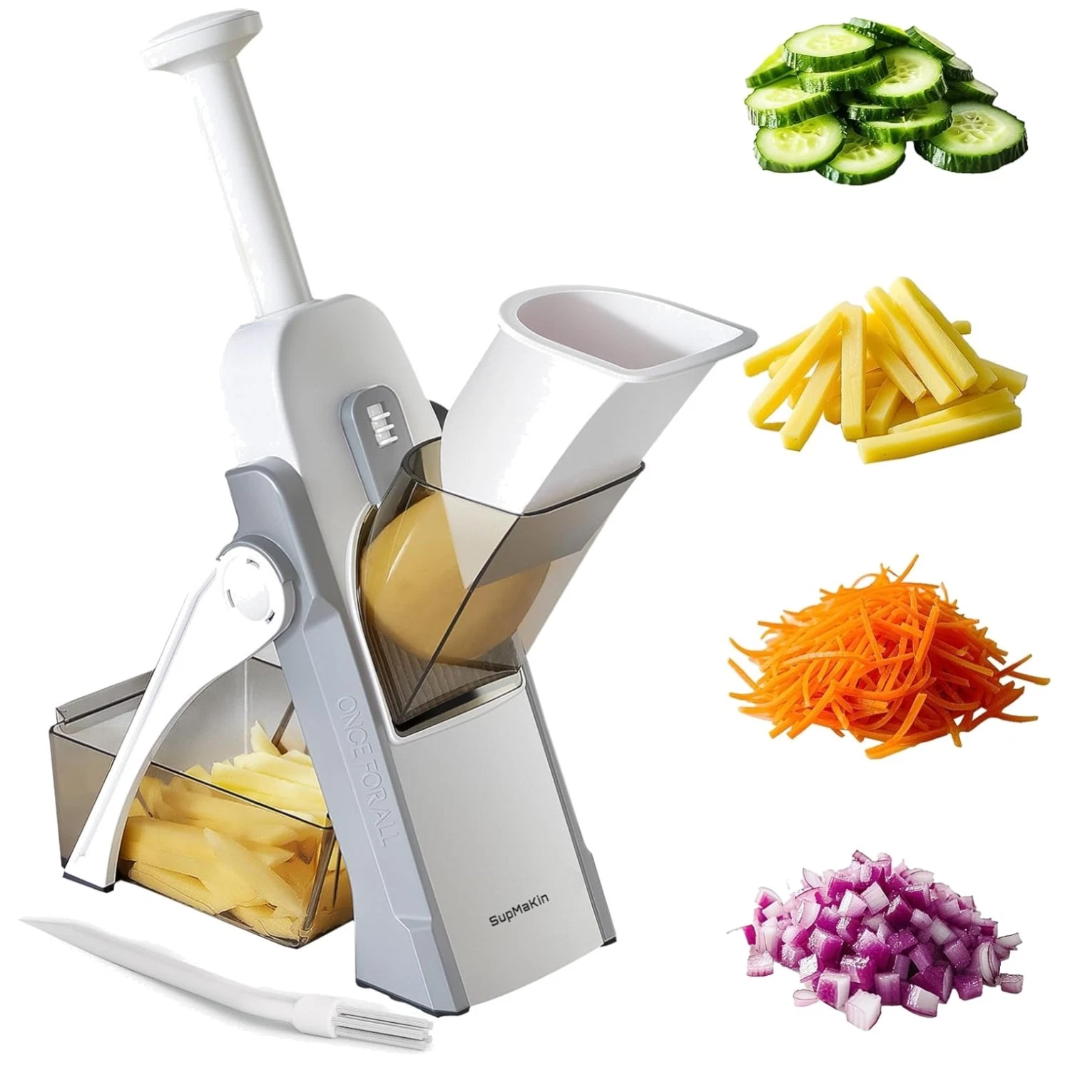 Safe Mandoline Slicer - Adjustable Thickness Potato Cutter^