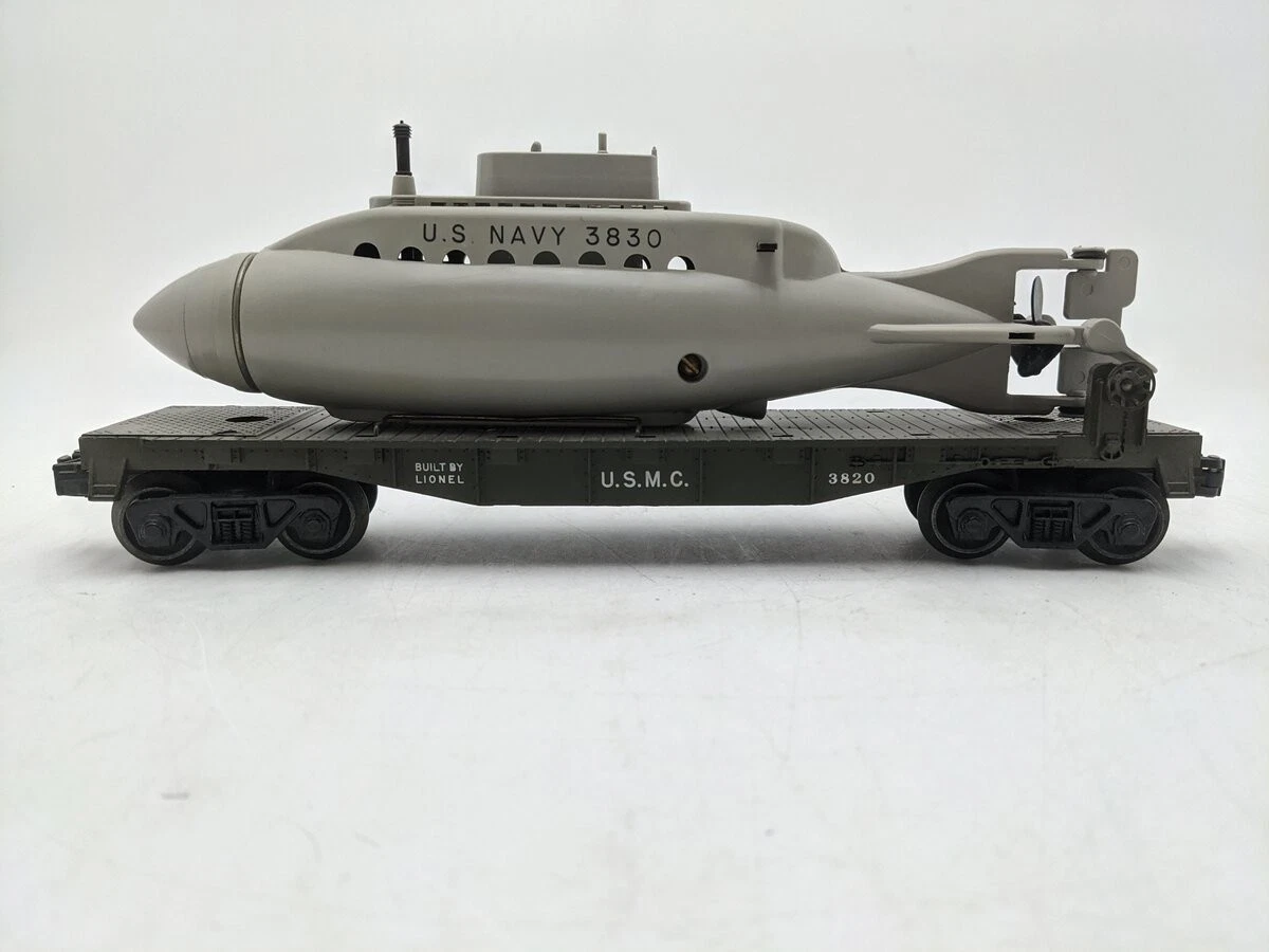 Wagon Plat US Army Avec Niveleuse – MTH échelle O – 3 Rails – Occasion