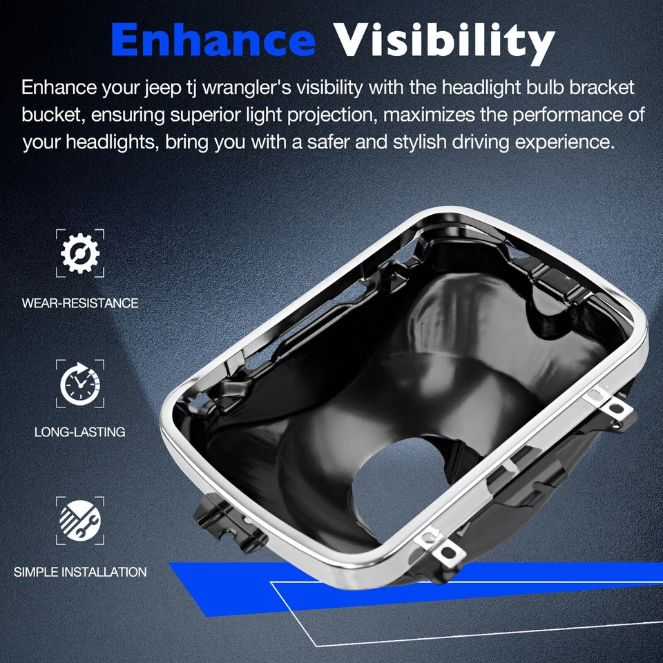 42437 Headlight Support Bracket Mounting Kit Left & Right For Chevy GMC 5966249 Foto 2 de 4