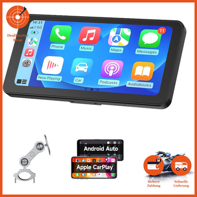 Motorrad Bildschirm 6,25 Zoll GPS Navigation Wasserdicht CarPlay Android Auto