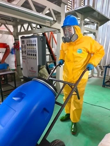 Chemical Protection Coverall with Boots, Hazmat Suit for Safety & Protection - product detail image 5