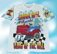 New King Of The Hill Hank Lawn Mower Racing Classic Mens Vintage T-Shirt