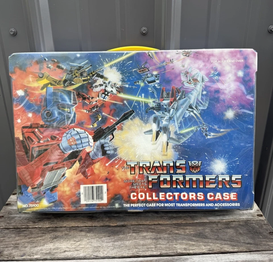 Estuche de transporte completo de colección Transformers G1 1984 para coleccionistas Tara Toy Corp con bandeja Foto 2 de 4