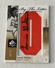 Lonnie Shelton 2011-12 SP Authentic By The Letter O Auto Patch /75 Oregon State