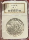 1922 D Peace Dollar NGC MS63
