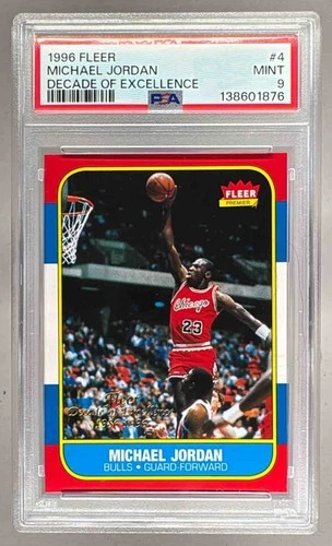 1996 Fleer 4 Michael Jordan Decade of Excellence PSA 9 138601876