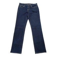 Calvin Klein Jeans Women 10 Skinny Fit Mid Rise Dark Wash Denim Pants Ladies