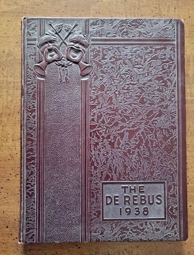 1938 "THE DE REBUS" BEN AVON HIGH SCHOOL YEARBOOK, BEN AVON, PA - Picture 1 of 11