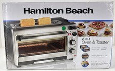 Hamilton Beach 2-in-1 Countertop Oven and Toaster Combination, Stainless Steel