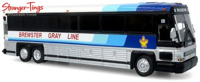 Iconic Replicas MCI D4000 Coach: Brewster Gray Line 1:87