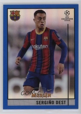 2020-21 Topps Blue Refractor /75 Sergino Dest #61 Rookie RC 11r1