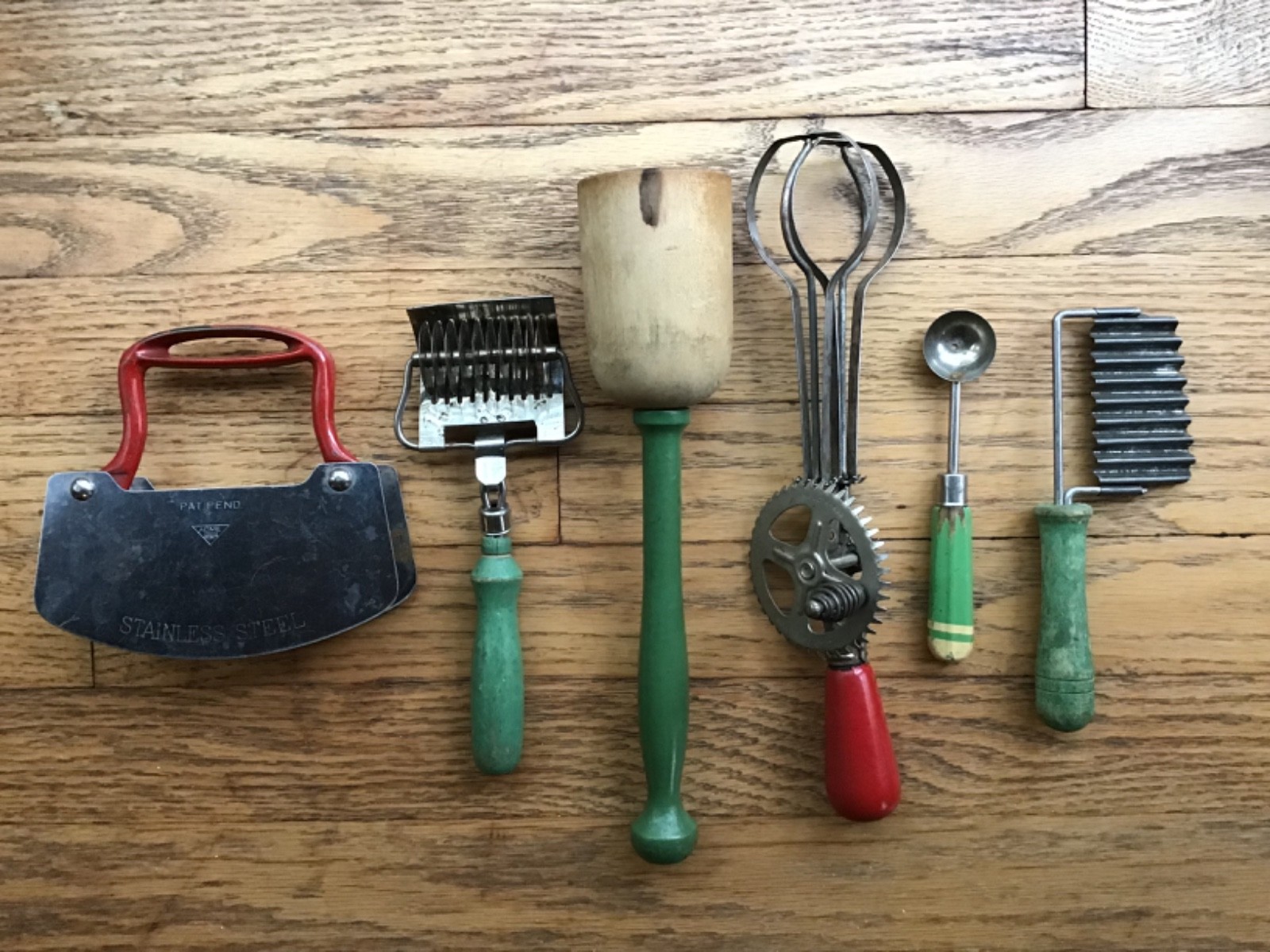 Vintage Rustic Kitchen Utensil Lot Farmhouse Look Cottagecore Decor Primitive