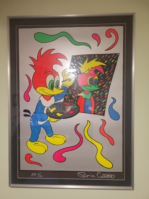 RONNIE CUTRONE ''PUTTING YOUR FACE ON'' | UNIQUE EMBELLISHED PRINT