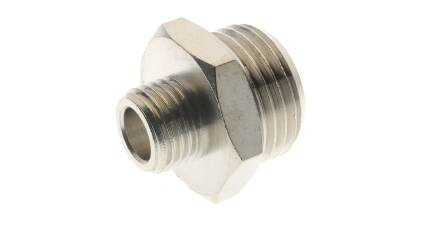 Nickel-plated brass reducing nipple from G1/4z to G3/8z 2030 1/4-3/8 /T2UK
