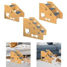 Scaletta in legno per cani, scaletta antiscivolo per gatti anziani, divano,