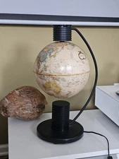 Vintage Levitating World Globe by With Design in Mind Replogle 1988 Parts