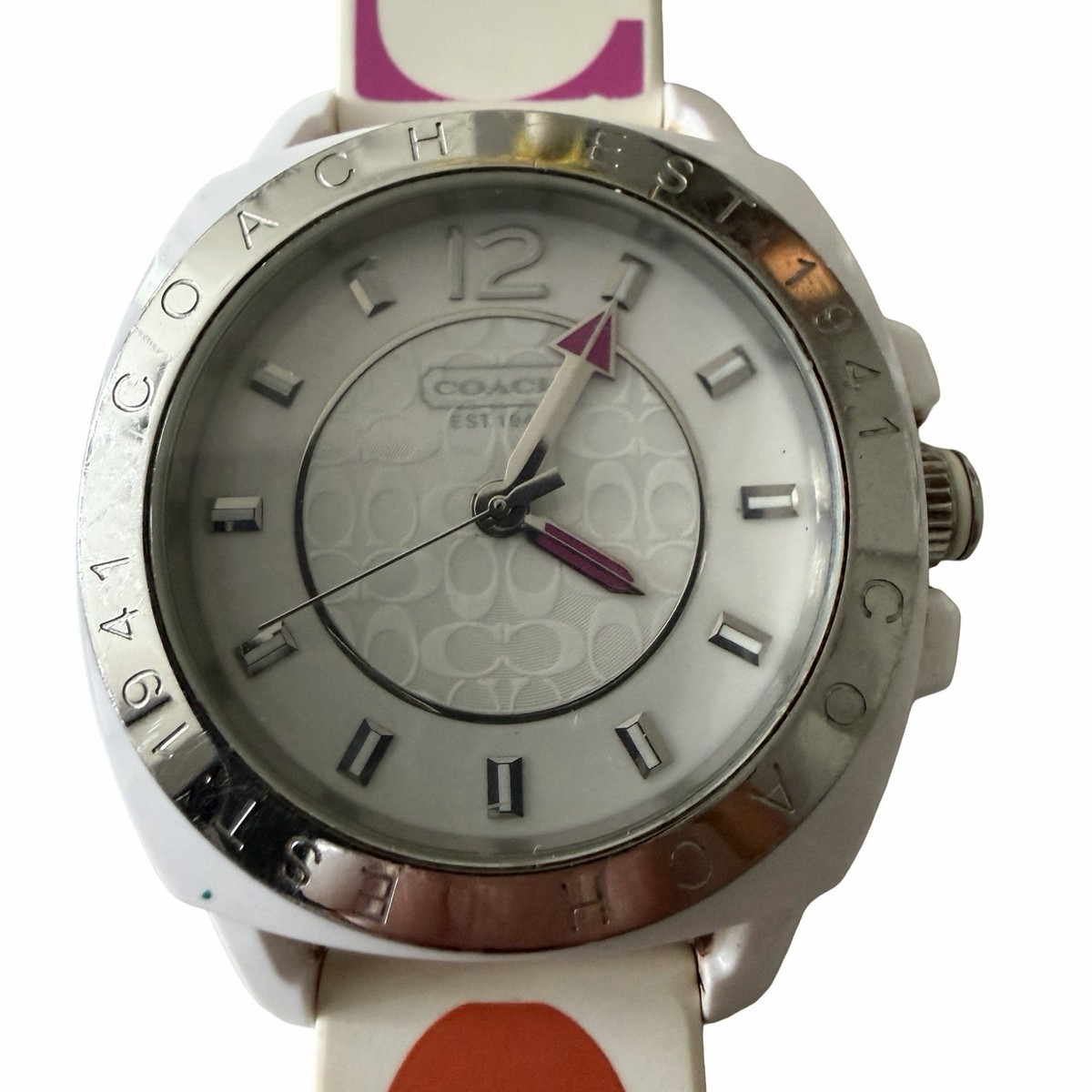 Coach Boyfriend Watch Multicolor Signature C Logo White  display picture 1