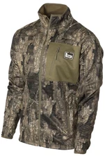 Banded Full-Zip Mid Layer Fleece Camo Hunting Jacket Timber Medium M