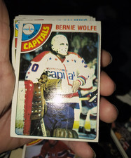 O-Pee-Chee Bernie Wolfe Washington Capitals NHL Ice Hockey Trading Card Lot