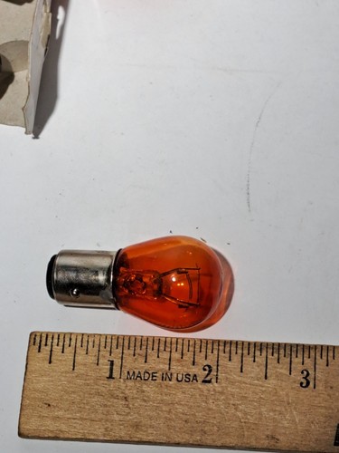 10 PACK OF 2057NA AMBER STOCK TAIL LIGHT REAR BRAKE TURN SIGNAL LAMPS BULBS - Picture 3 of 3