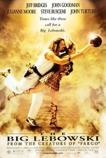 BIG LEBOWSKI ORIGINAL MOVIE POSTER DOUBLE SIDED 27X40 RARE WITH NSS#  AS SERIAL