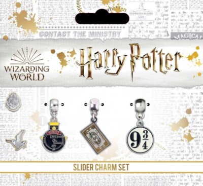 Harry Potter Set Charms Beads Offiziere Gleis 9 & 3/4 Hogwarts Express Ticket