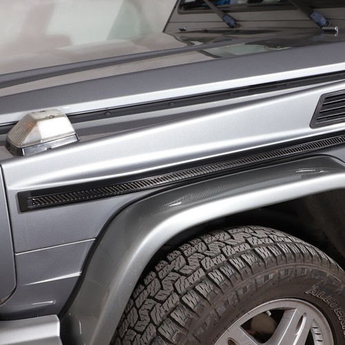 For Mercedes Benz G class W463 G63 03-18 Carbon Fiber SIDE MOLDING Sticker Trim - Picture 6 of 6