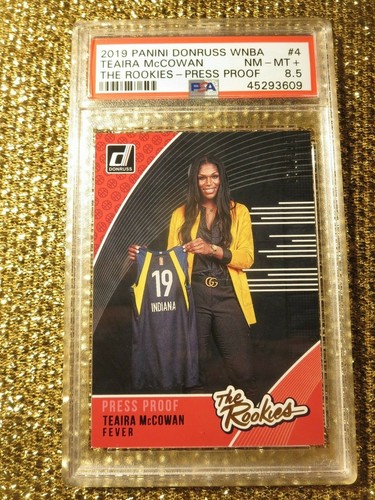 Teaira McCowan Indiana Fever 2019 WNBA Rookies Press Proof #70/199 PSA rookie - Picture 1 of 5