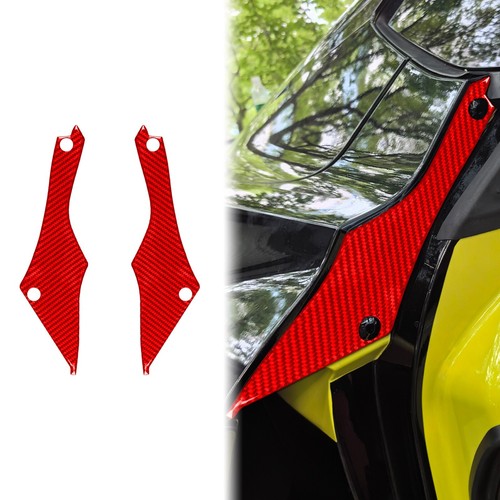 Red Carbon Fiber Rear Door Inner Panel Cover For Chevrolet Corvette C8 2020-2025 - Picture 9 of 21