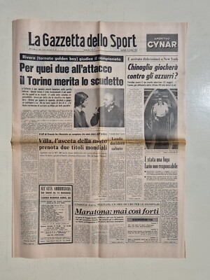 Journal La Gazzetta Dello Sport 1976 - Torino Championnat D'Italie - Original