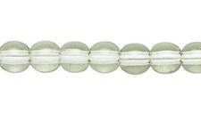 1 Std 100 Czech Pressed Glass Transparent Mint Green 4mm Round Beads