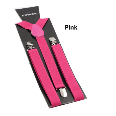 Hosenträger Herren Damen Hosen Y Träger 3-Clip Farbig Bunt verstellbar elegant