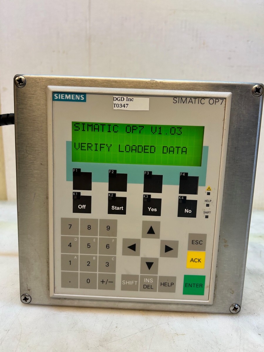 Siemens Simatic OP7 Operating Panel System T0347 | eBay