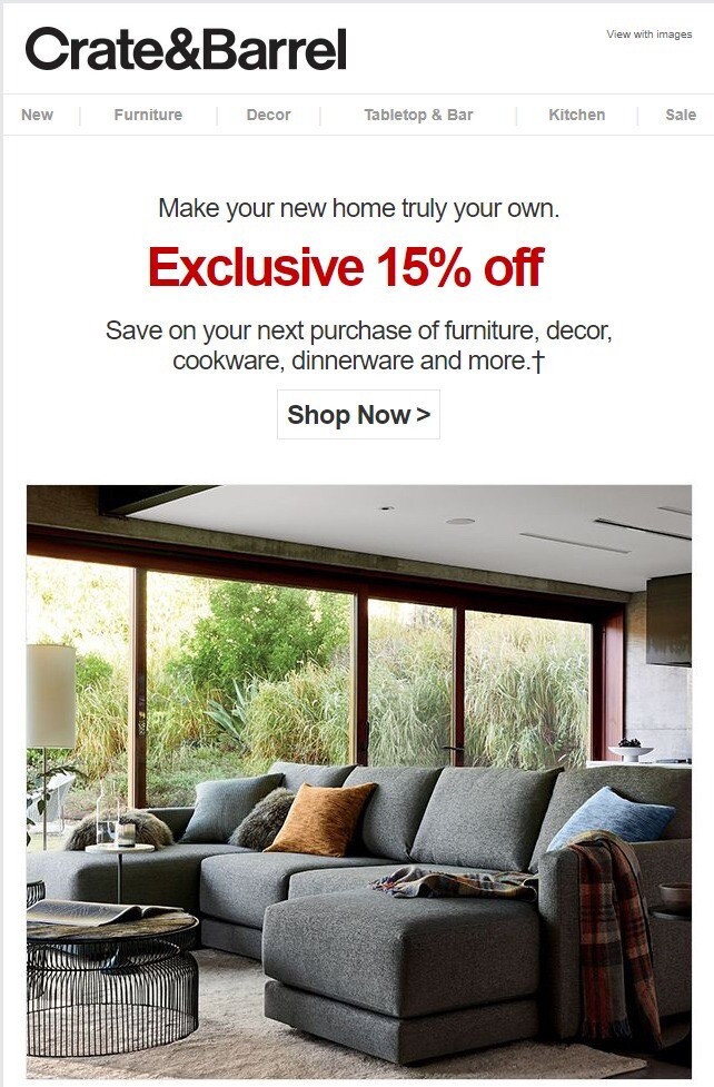Crate And Barrel 15 Off Coupon Code Exp 2 19 2022 Create Barrel EBay Crate And Barrel 15 Off Coupon Code Exp 2 19 2022 Create Barrel EBay