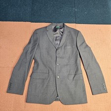 United Color of Benetton solid Blazer 3 Button Eur 48 US 38 Gray T4c