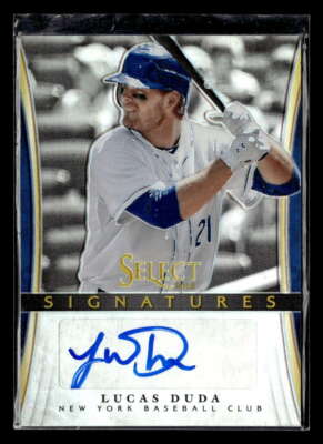 2013 Panini Select Lucas Duda Signatures Prizm Autograph Auto /25 Mets U4923