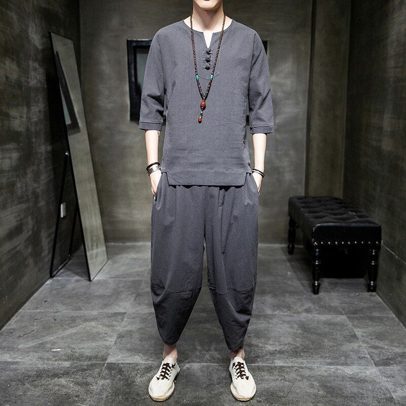 KIMONOS Tシャツ Japanese Style Modern Kimono Short-Sleeved T-Shirt Loose