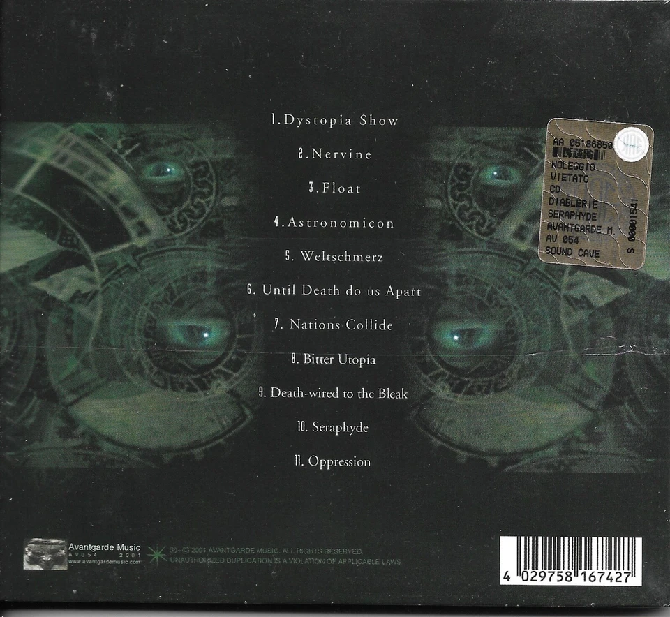 DIABLERIE-SERAPHYDE-DIGIPAK-industrial-electronic-black-death-ulver-dodheimsgard Foto 2 de 2