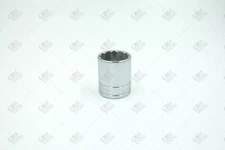 SK Hand Tools 40134 1/2" Dr. 10/16" 12pt Standard Fractional Chrome Socket